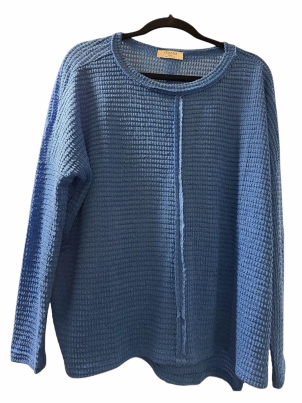 Zenana Outfitters Vibrant Blue Knit Top